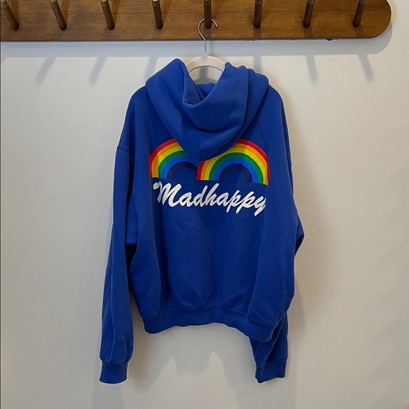 Madhappy x Vans Godspeed Rainbow Blue Oversized Hoodie -- Size Medium - Picture 4 of 4